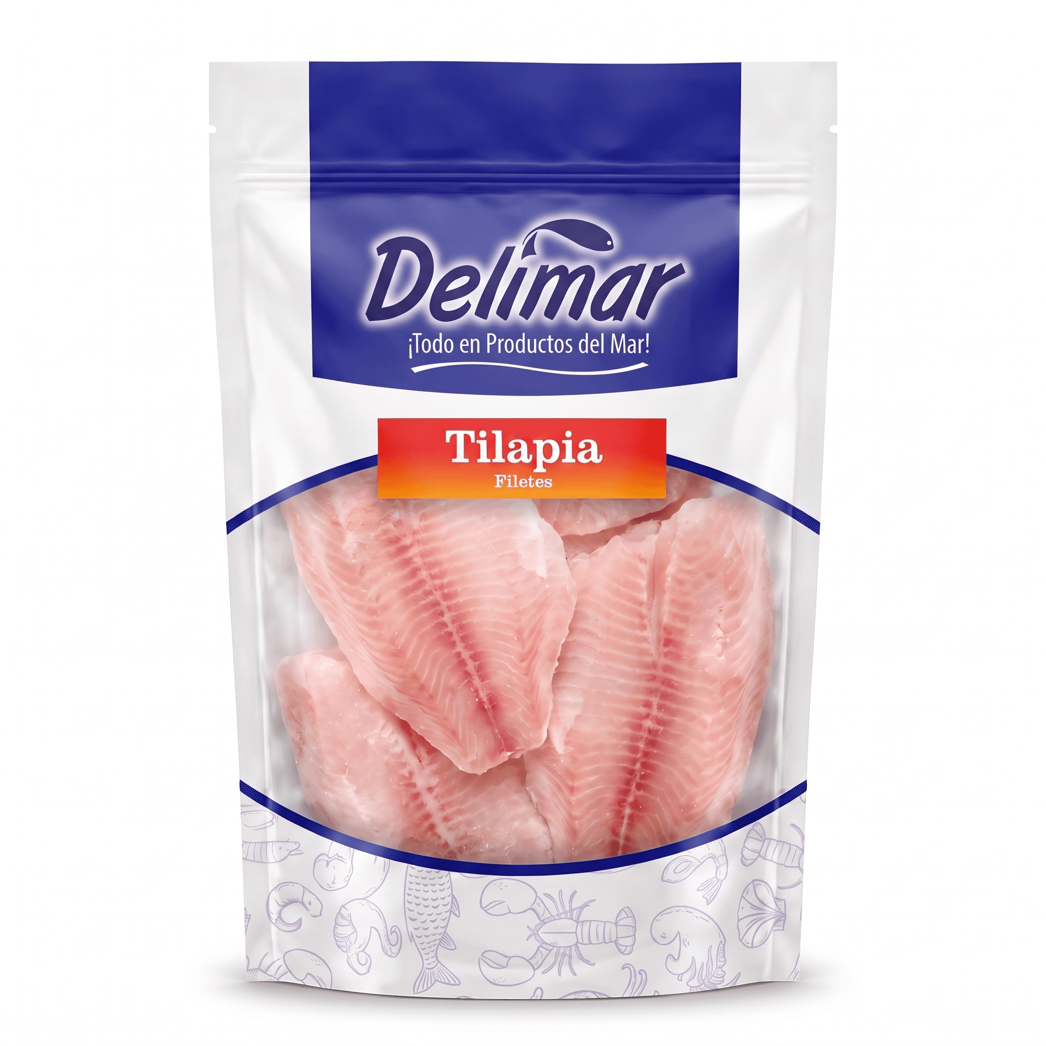 Tilapia Filete — Cong. individual, sin piel, sin espinas, Delimar