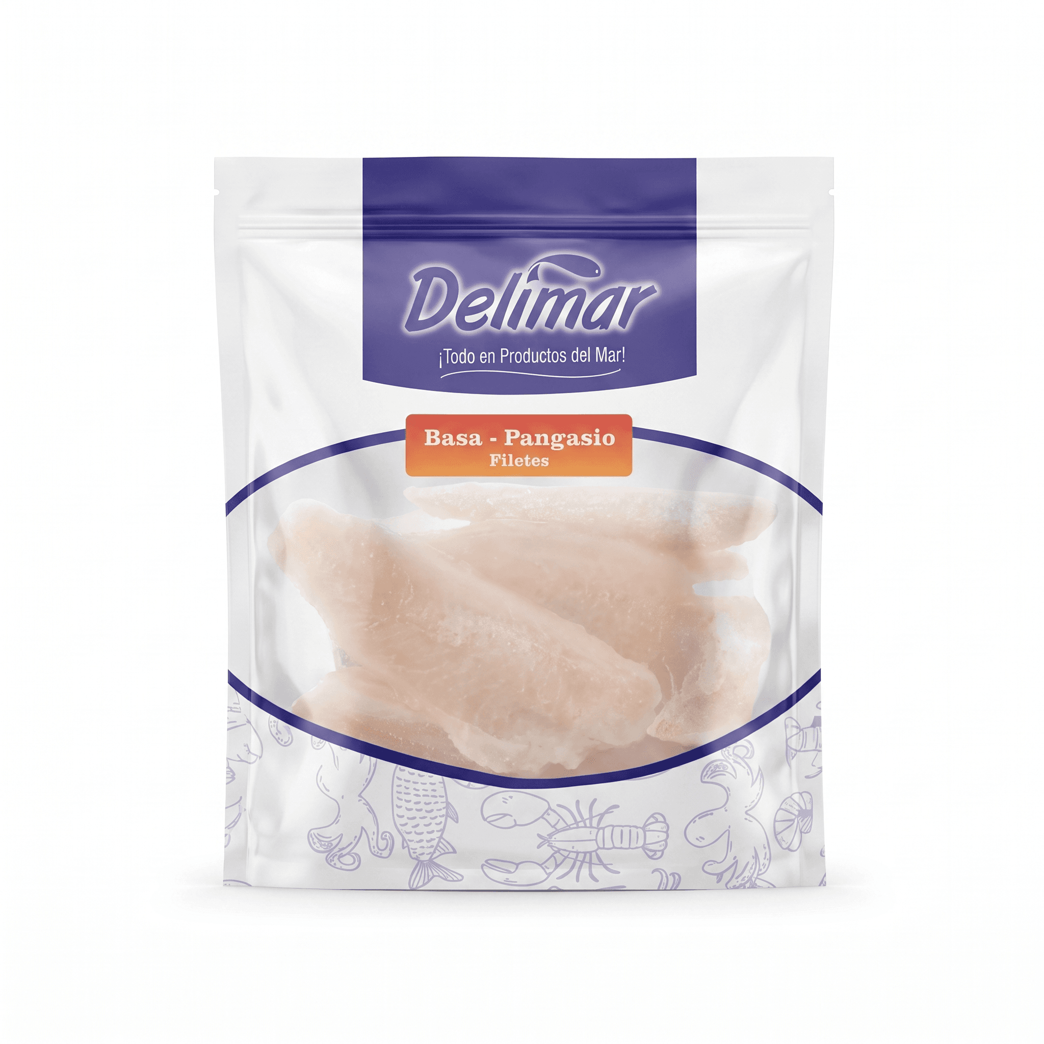 Pangasio (Basa) Filetes — Cong. individual, sin piel, sin espinas, Delimar