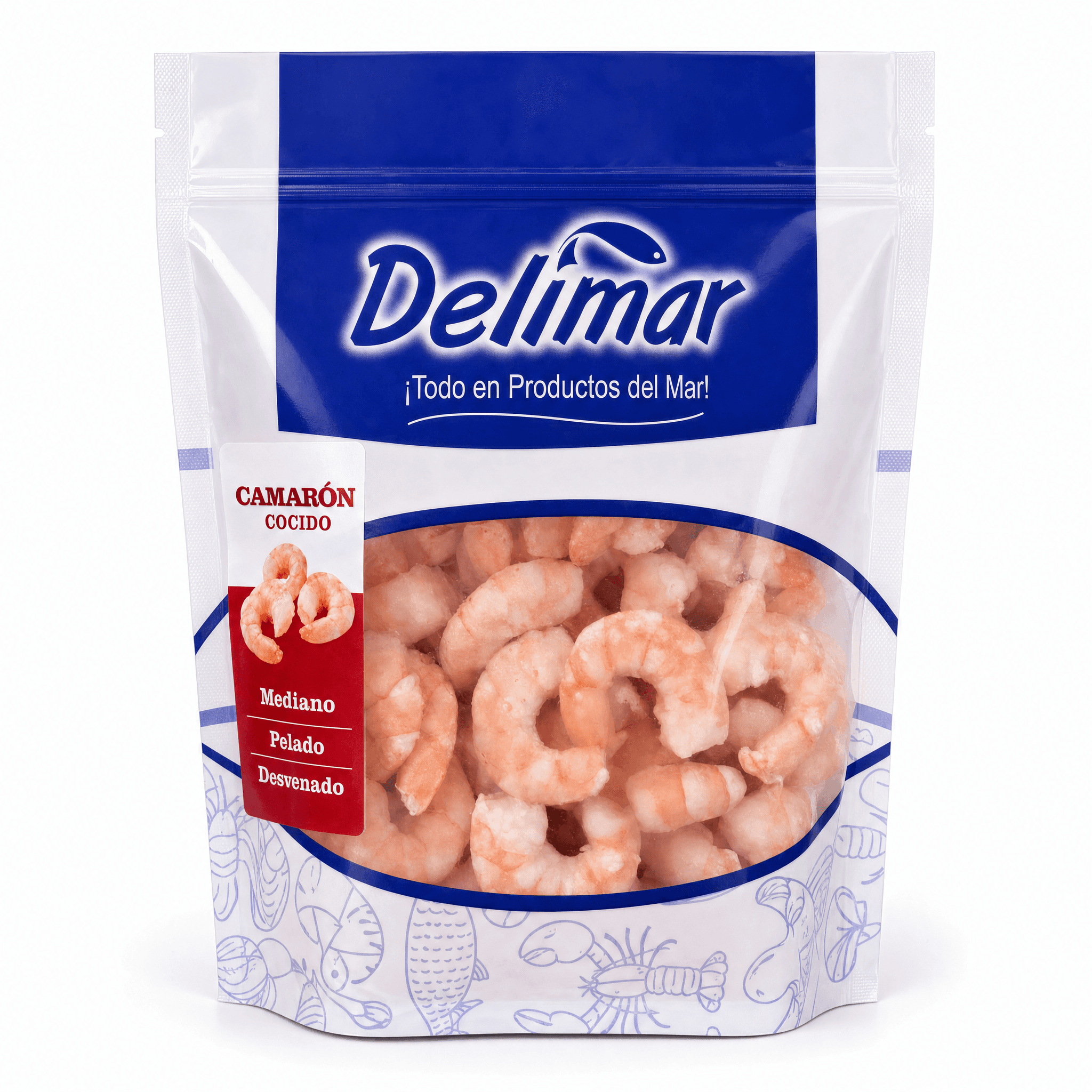Camarón Cultivo — Cocido | PD | Grande, Delimar
